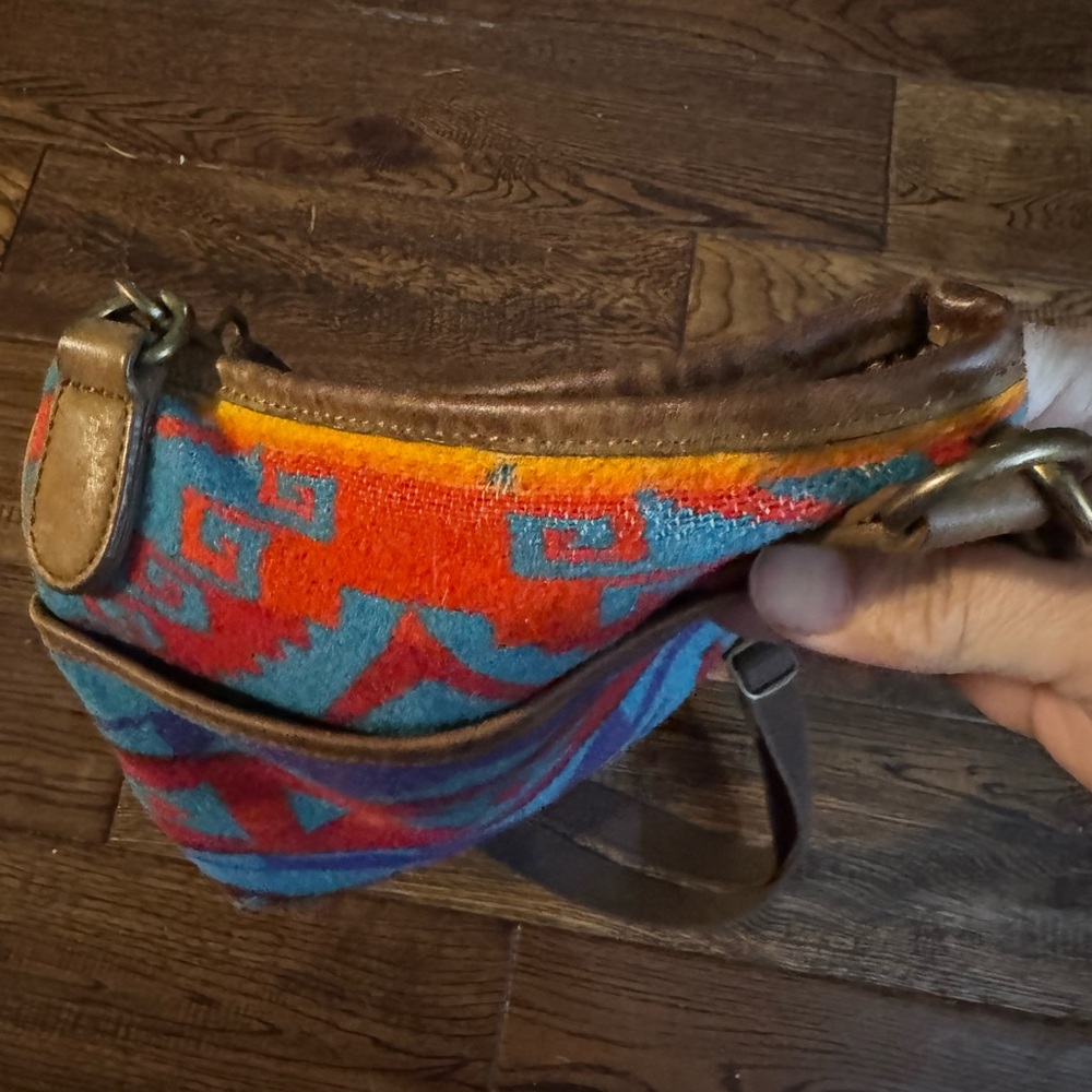 Pendleton Colorful Patterned Wool Crossbody Bag - image 3